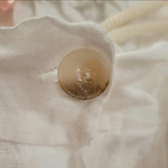 Scandal Italy 100% linen button front midi skirt one size - Picture 8 of 9